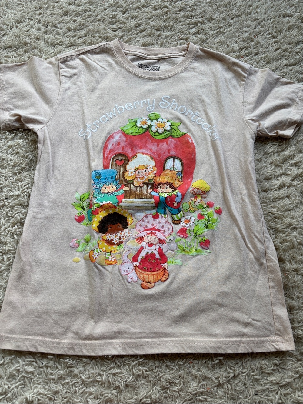 Strawberry Shortcake Kids Graphic Tee - Pink Cream